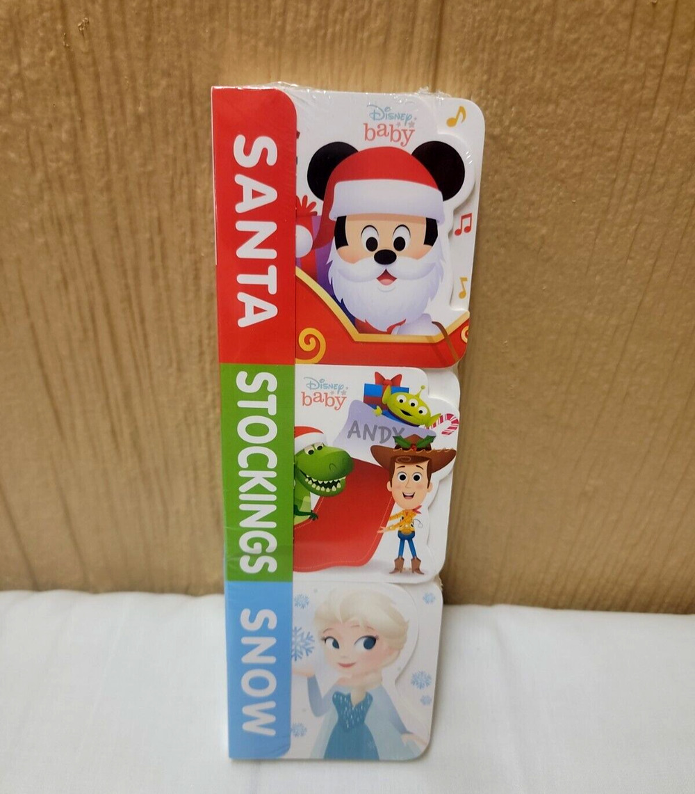 Disney Baby Board Teeny Tiny Book Set Of 3 Christmas Mickey Toy Story Elsa